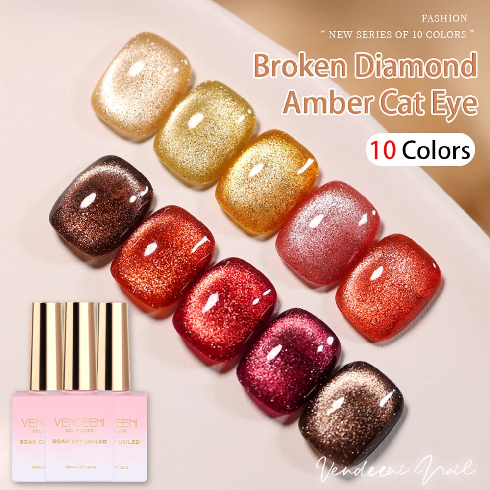 Vendeeni Amber Broken Diamond Cat Eye